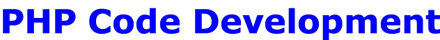 PHP Code Development