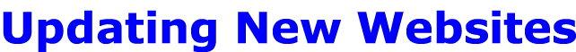 Updating New Websites