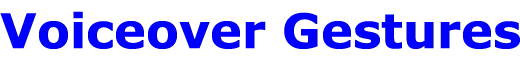Voiceover Gestures